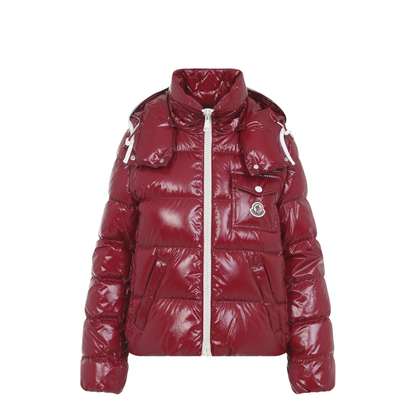 Cherry Pink Andro Hooded Short Down Jacket - Image 1