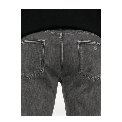 Slim-Fit Stone-Washed Stretch-Denim Jeans - Image 4
