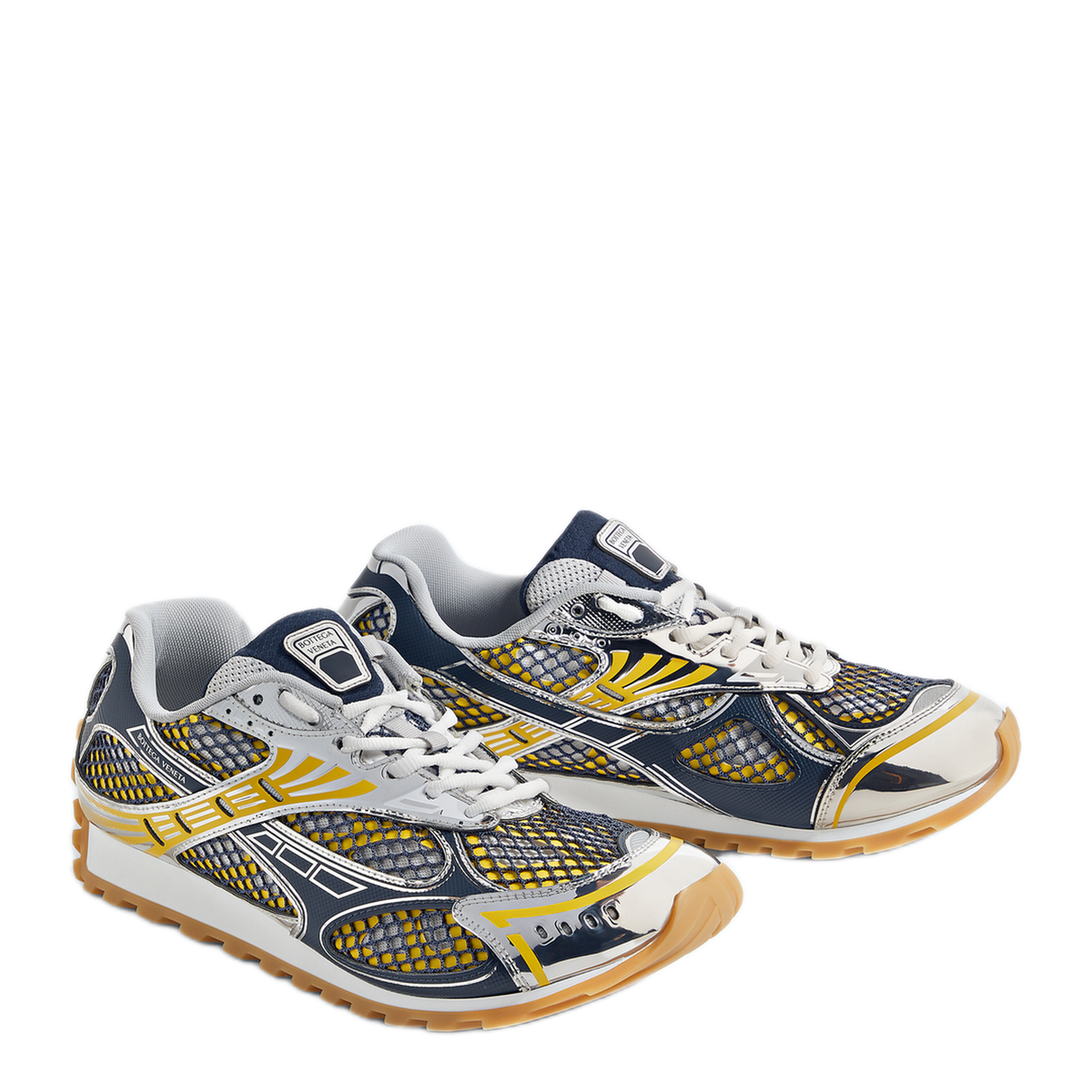 Taxi Denim Silver Orbit Sneakers - Image 3