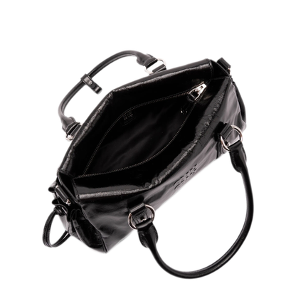 Medium Calfskin Handbag - Black - Image 3