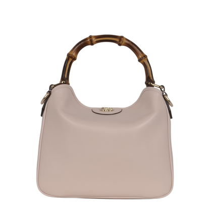 Diana Small Smooth Leather Tote - Light Pink - Image 1
