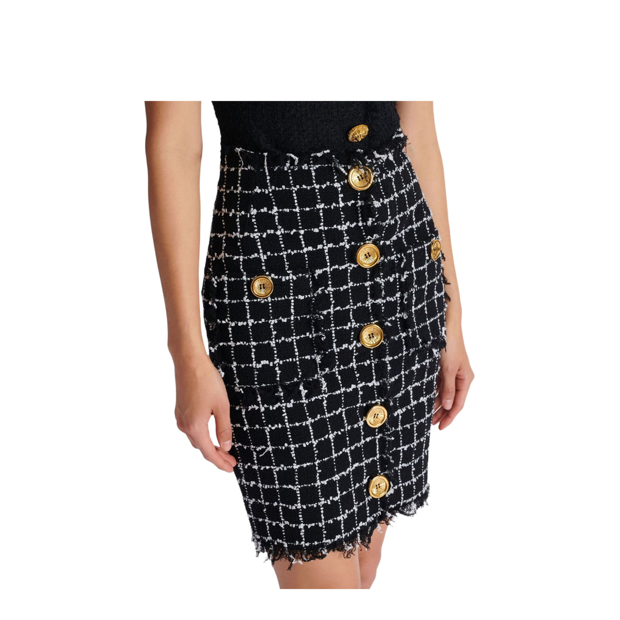 Women's Skirt Grid Pattern - Image 4