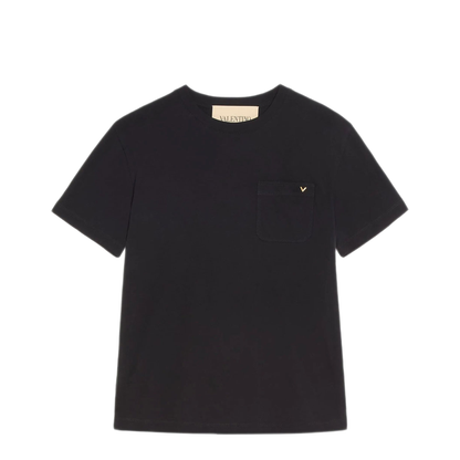 Cotton T-Shirt with Vgold - Image 1