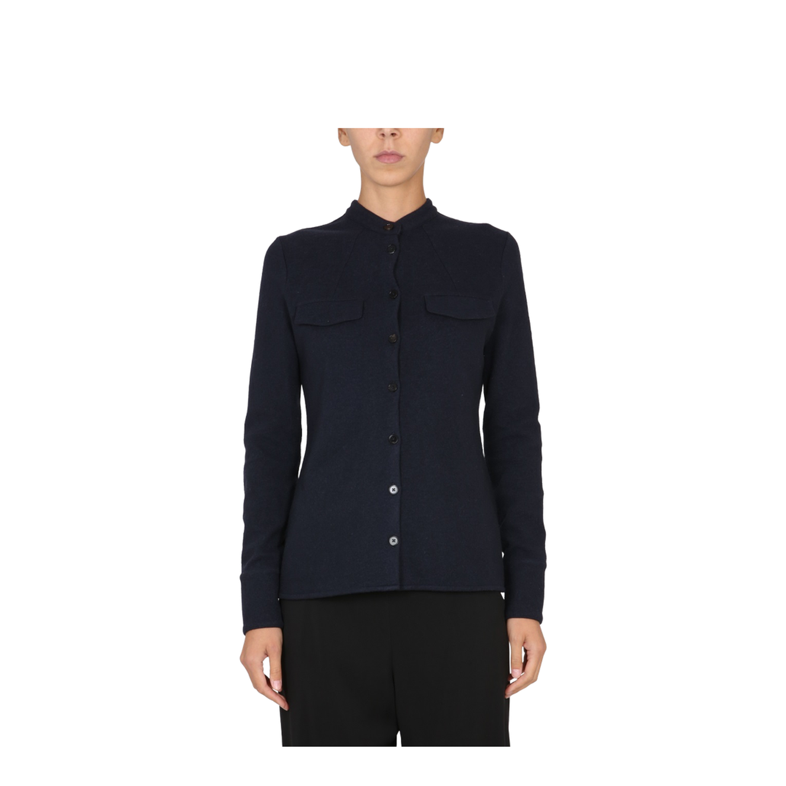Shirt with Pockets Black Blue - Image 1