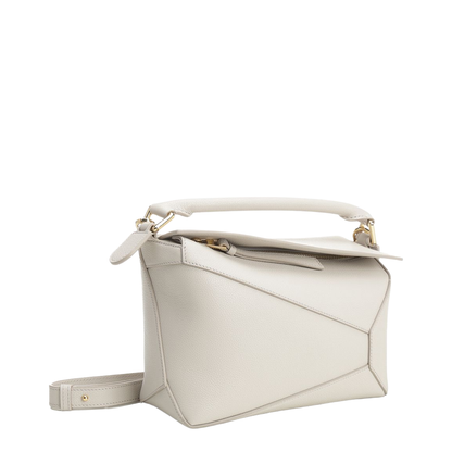 Puzzle Small Calfskin Shoulder Bags - Light Ghost - Image 3