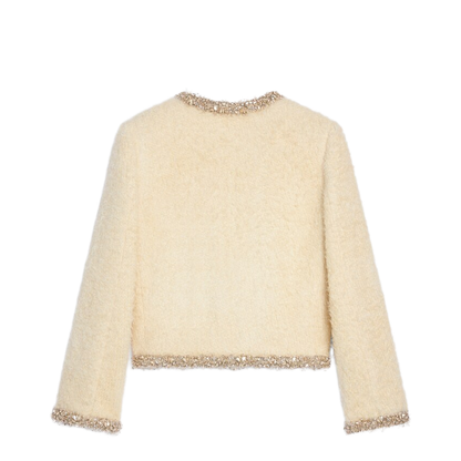 Embroidered Silk Jacket In Multi - Image 2