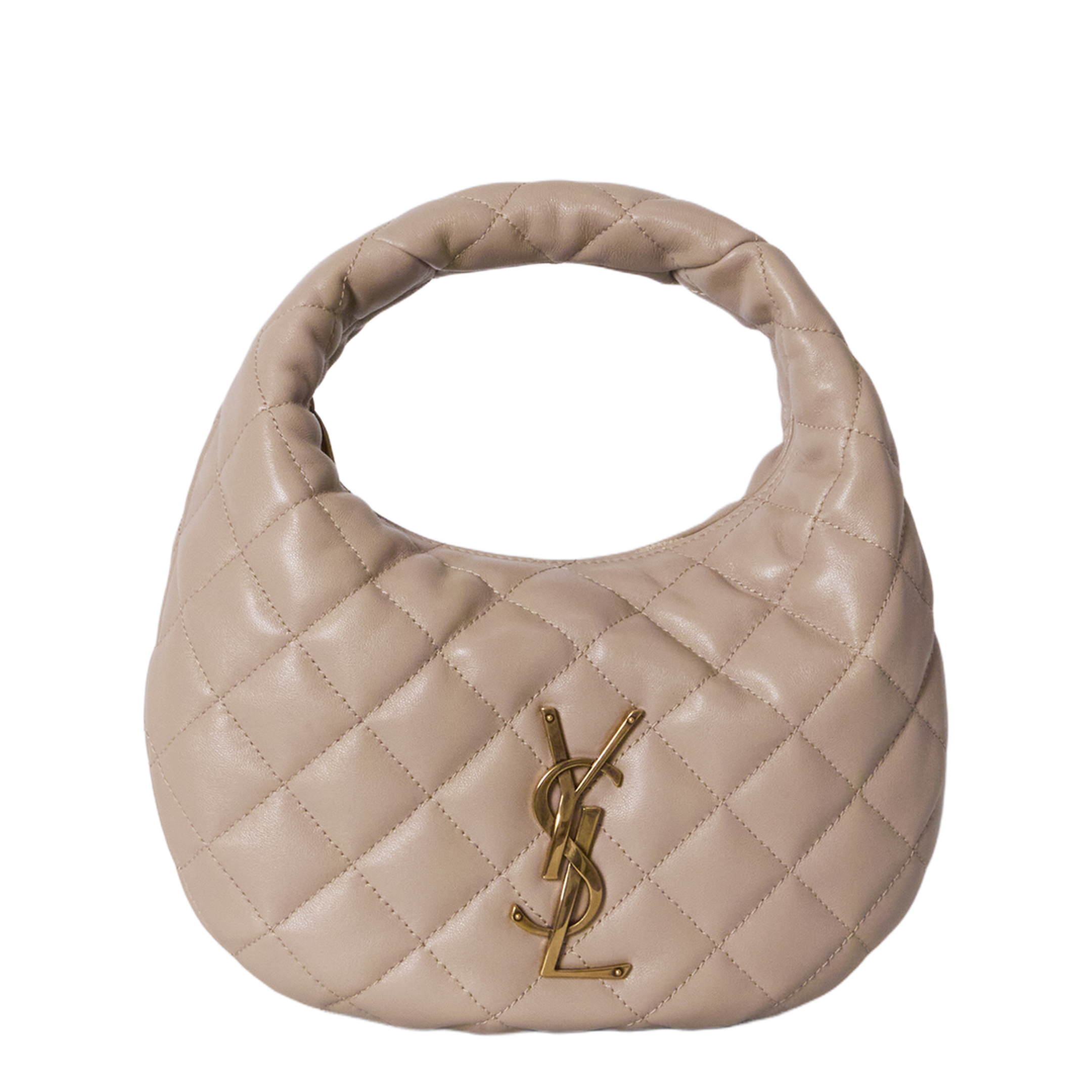 Icarino Quilted Nappa Handbags - Beige - Image 1