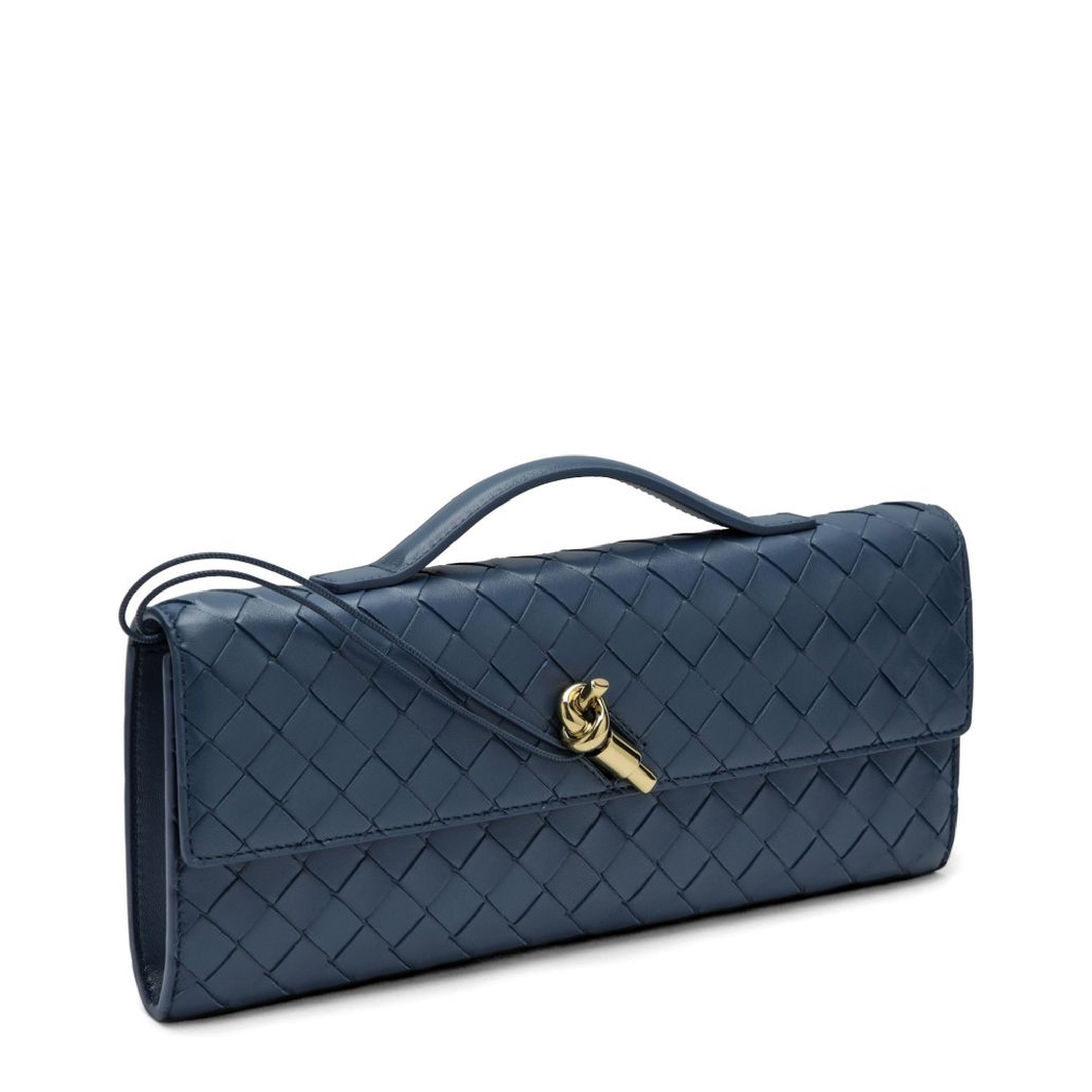 Andiamo Lambskin Clutch - Blue Venezia - Image 3
