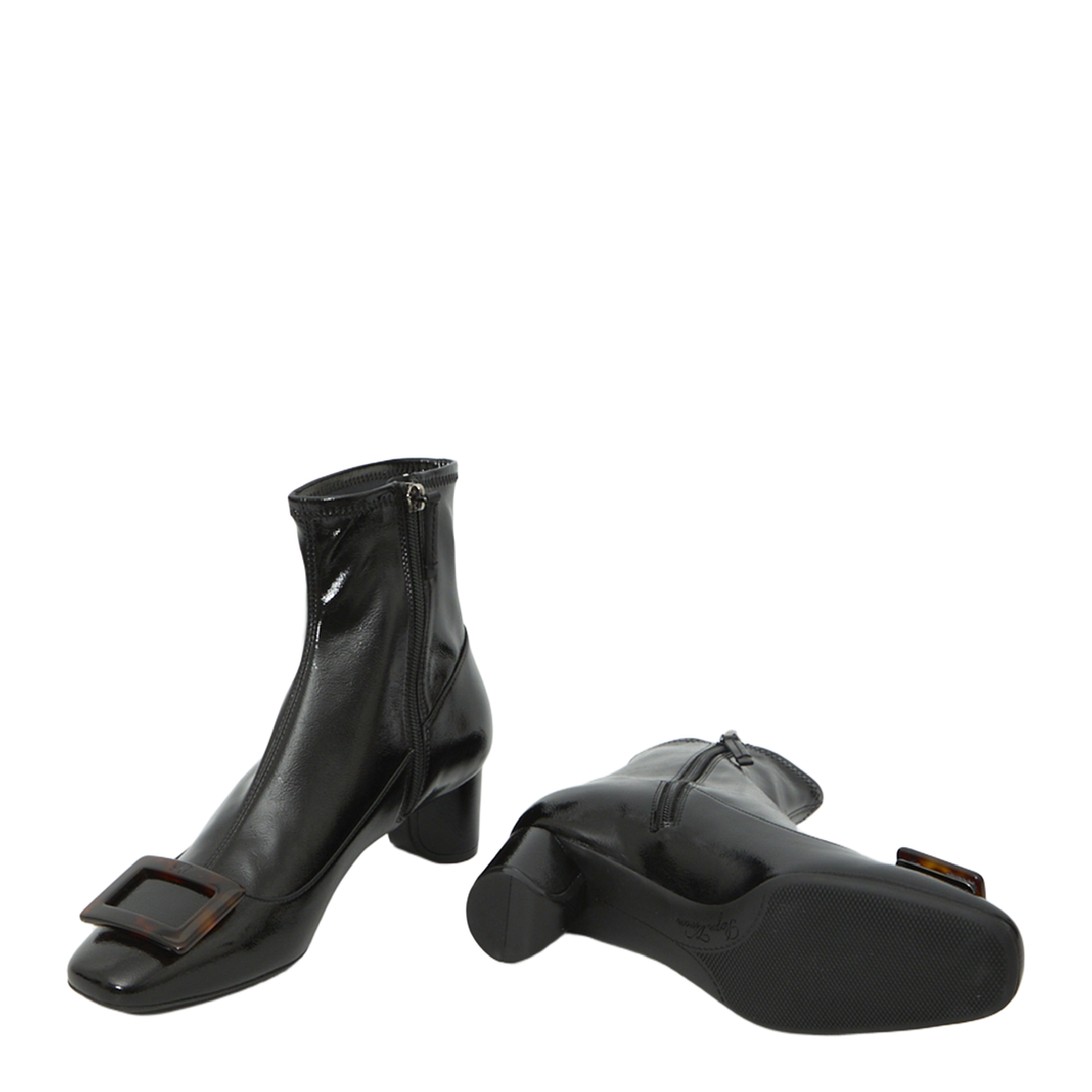 Roundy Turtle Stretch Ankle Boots - Image 5