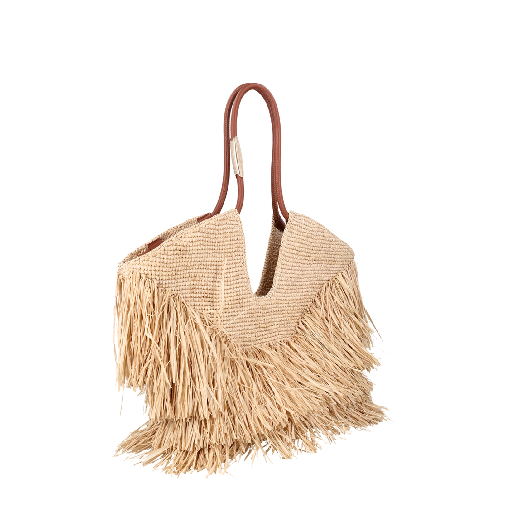 Goldentime Medium Raffia Tote Bag in Natural - Image 2