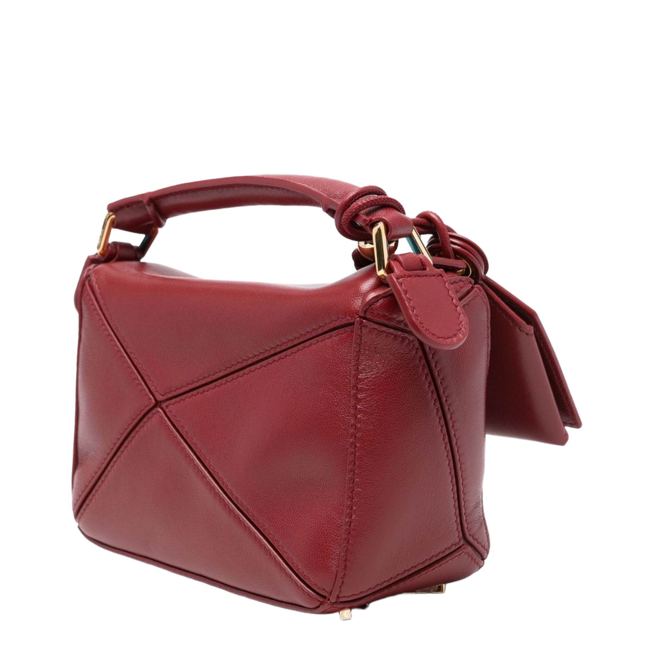 Puzzle Nappa Lambskin Bag - Burnt Red - Image 5