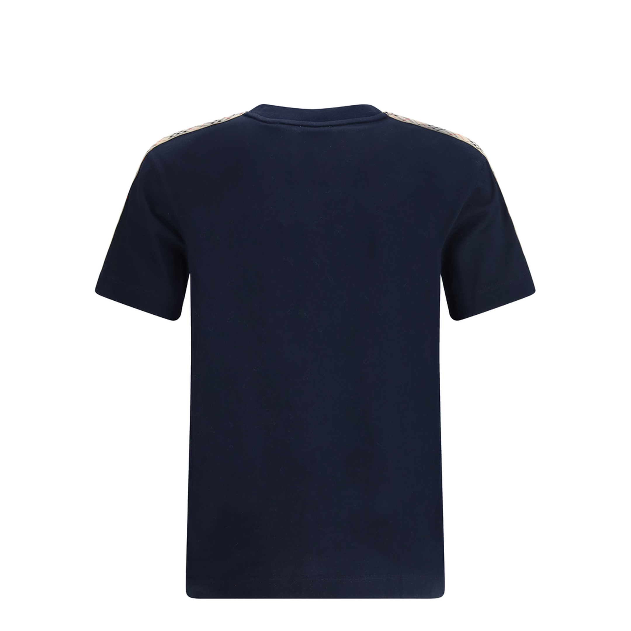 Short-sleeved T-shirt with a single Check stripe on both shoulders - Image 2