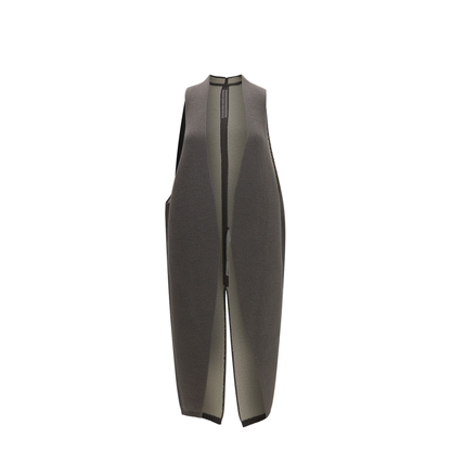 Long Wool and Shearling Vest - Image 1