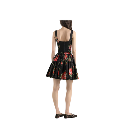 Miniskirt with Bouquet Print - Image 3