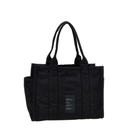 The Puffy Nylon Large Tote Bag - Black - Image 3