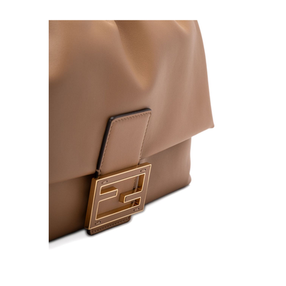 Baguette Large Leather Top Handle Bags - Brown - Image 4