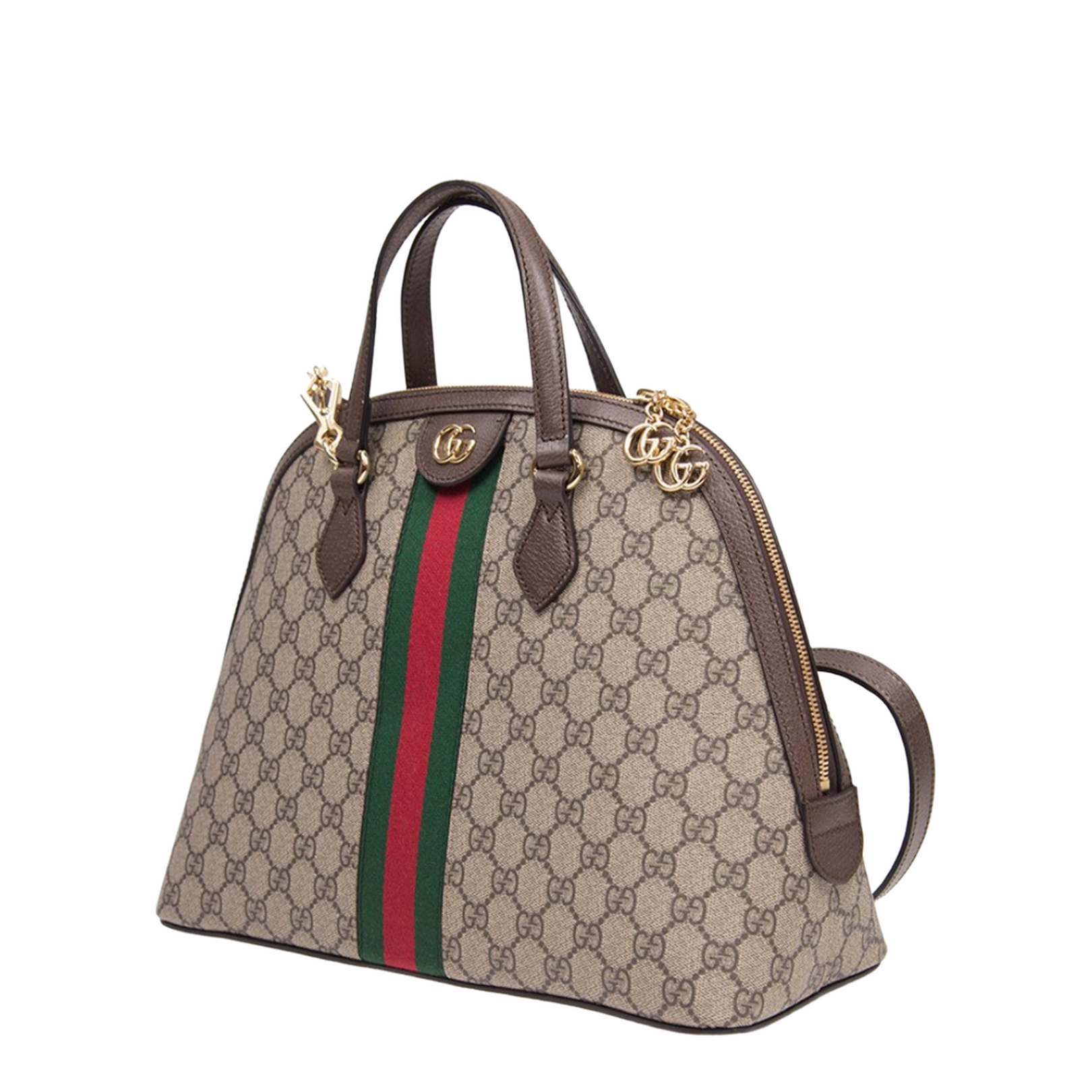 Ophidia Medium Cotton Handbags - Beige - Image 2