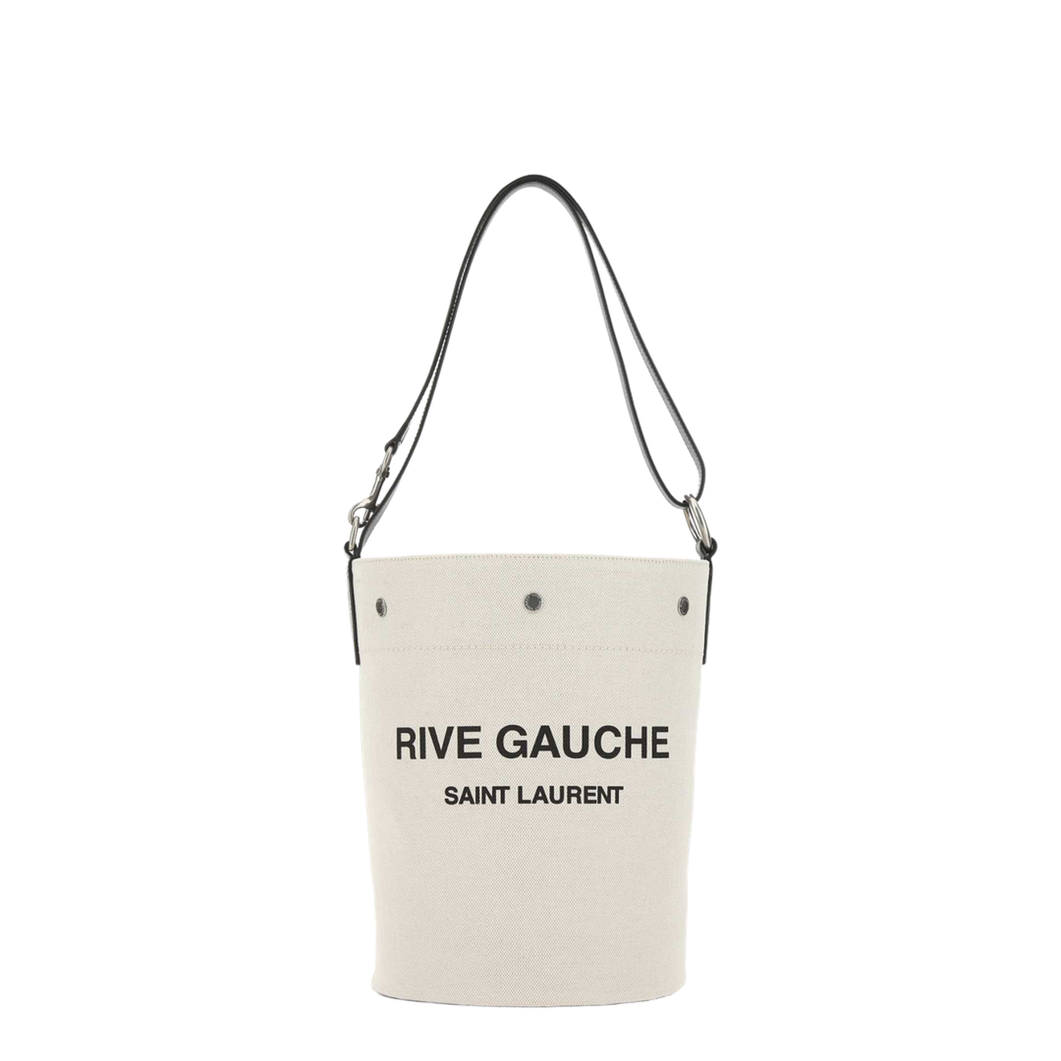 Men'S White Cotton Messenger Bag - Image 1