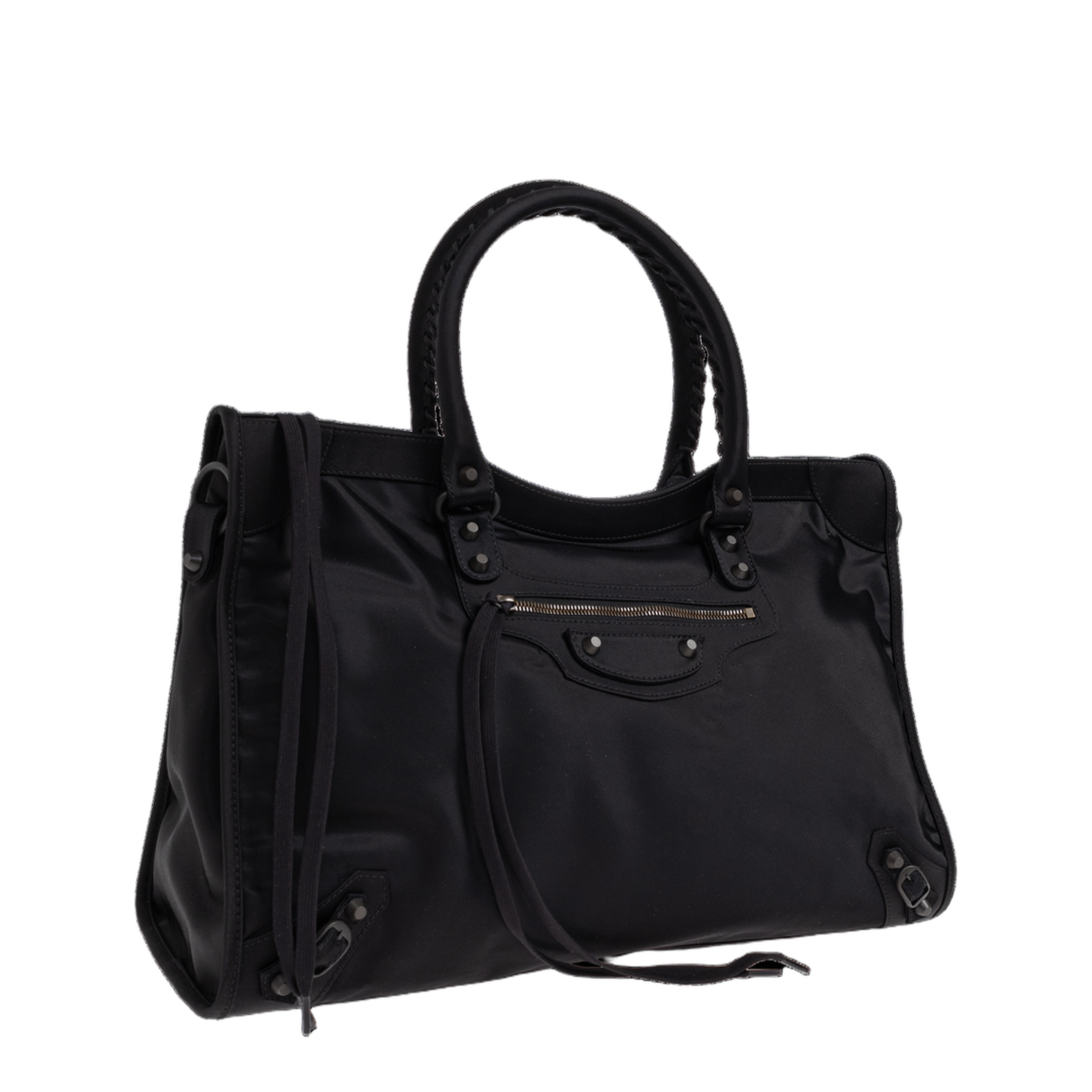 Le City Large Nylon Tote Bag - Black - Image 4