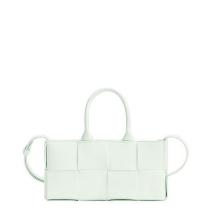 Arco Small Leather Tote Bags - Pastel green - Image 1