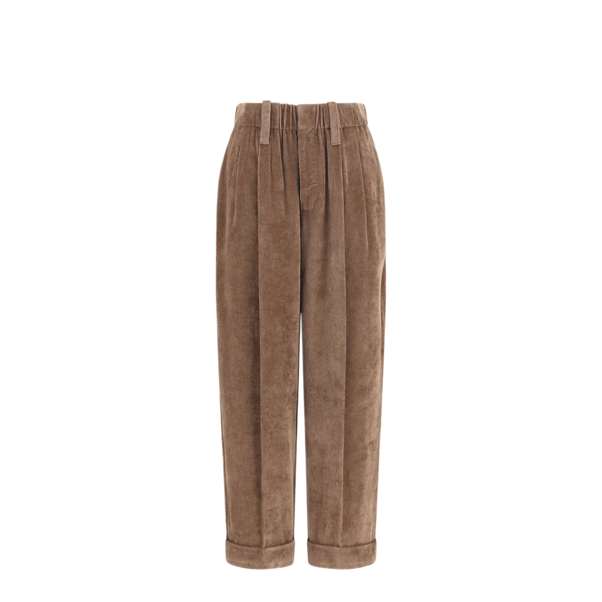 Elasticated Viscose And Cashmere Pants - Image 1