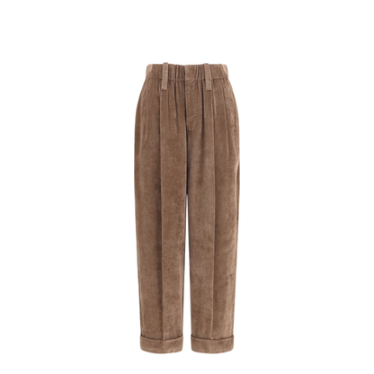Elasticated Viscose And Cashmere Pants - Image 1