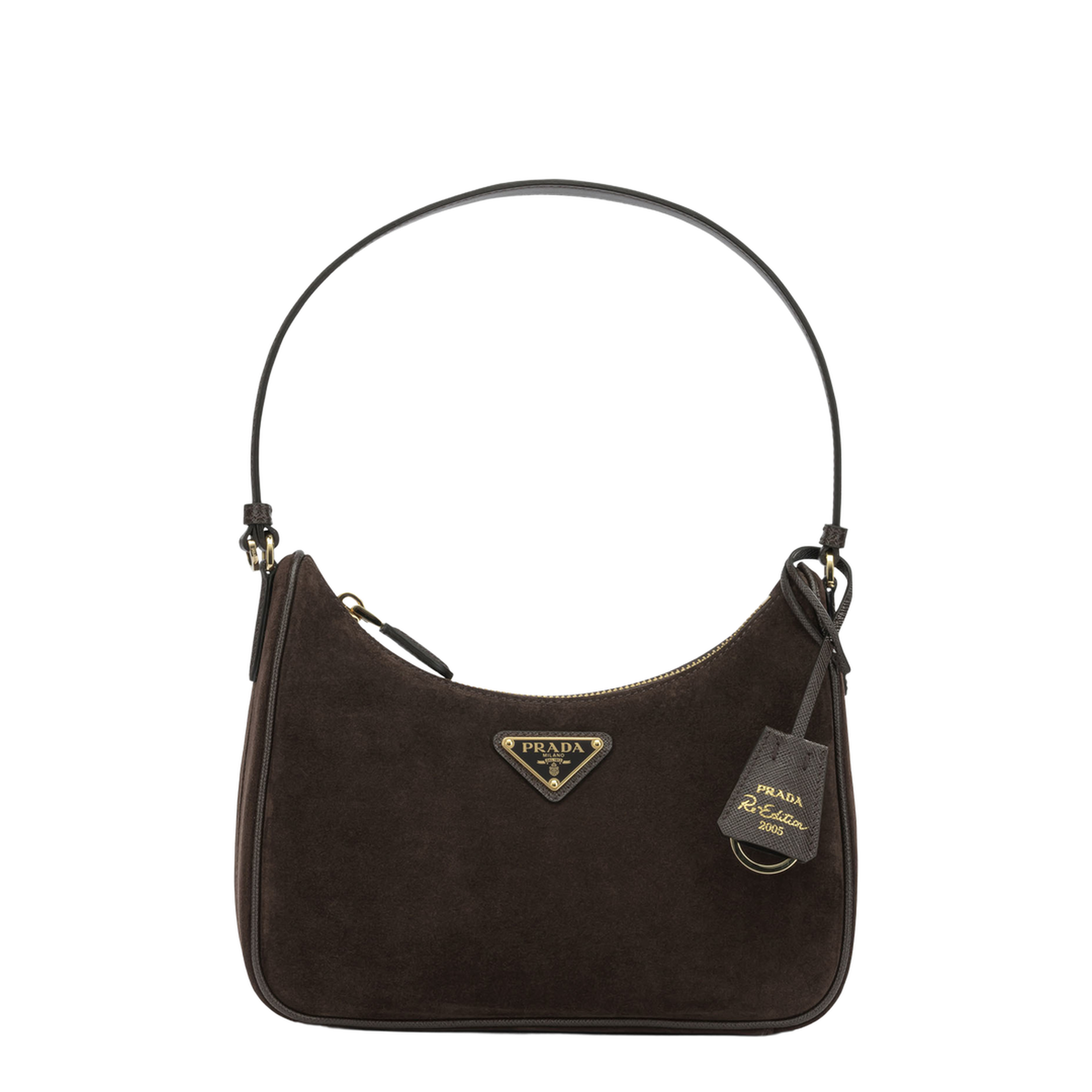 Re-Edition 2005 Small Suede Leather Mini Bag - Dark Brown - Image 4