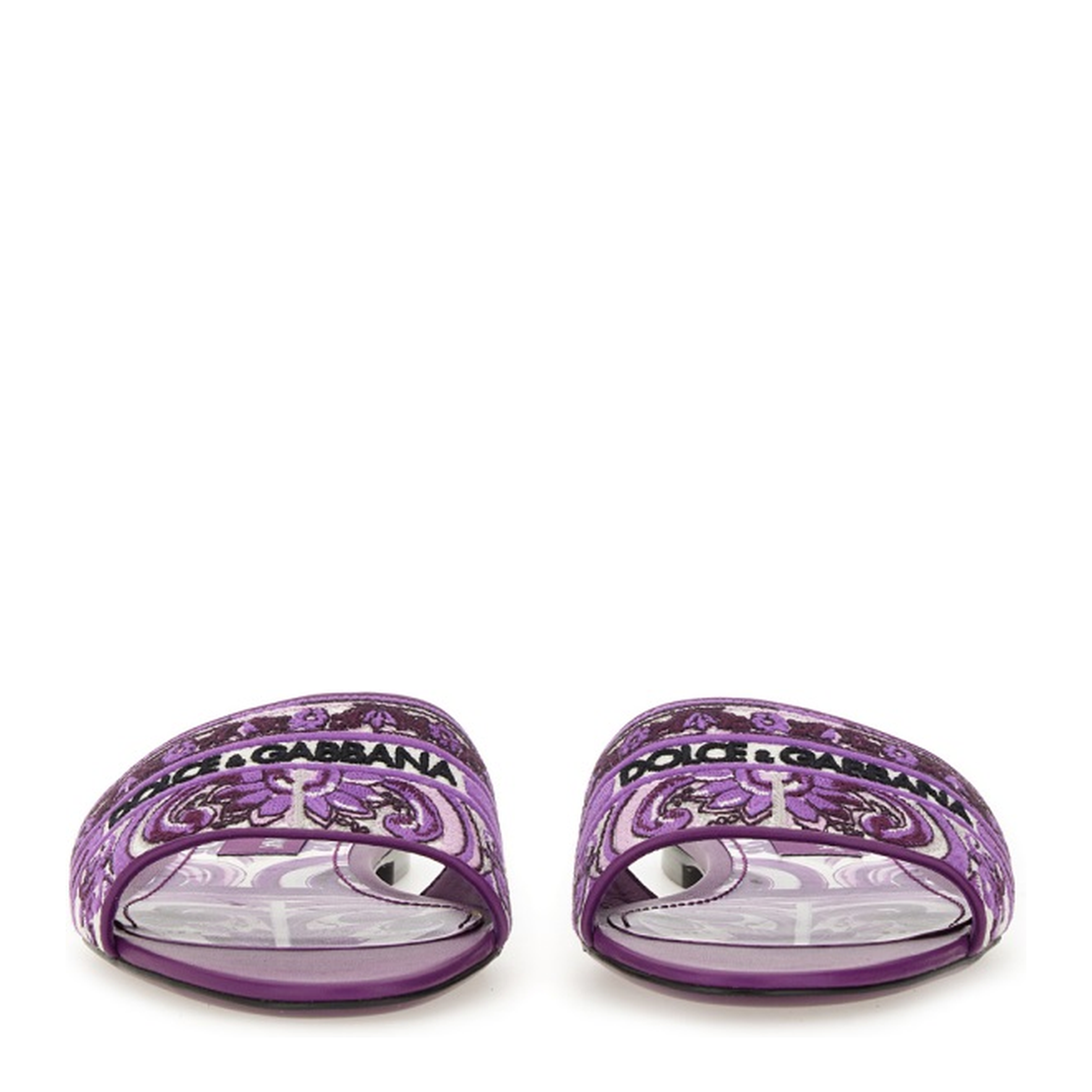 Embroidered Slides in Multicolor - Image 4