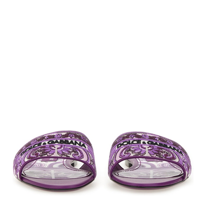 Embroidered Slides in Multicolor - Image 4