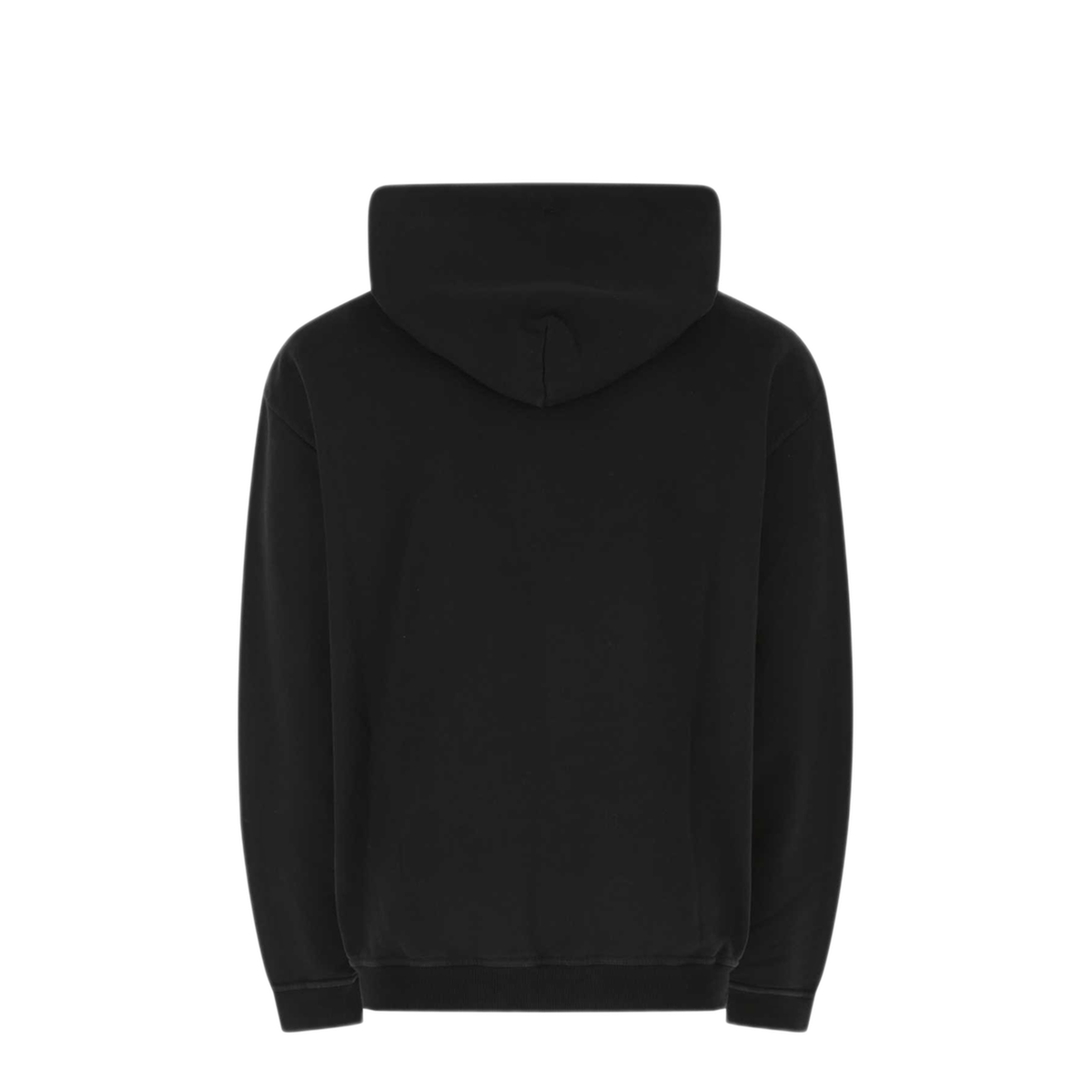 Black Cotton Hooded Sweatshirt - Image 2