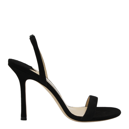 Black Suede Sandals - Image 2