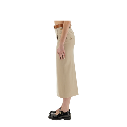 Tailored Twist Long Skirt - Image 4