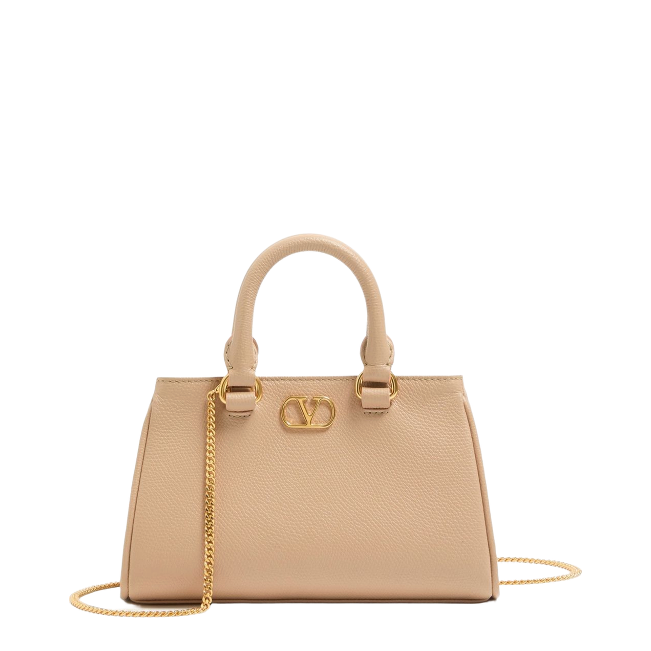 VLogo Signature Mini Calfskin Mini Bag - Pink - Image 1