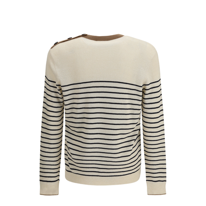 Jacquard Wool and Cotton Blend Sweater - Image 2