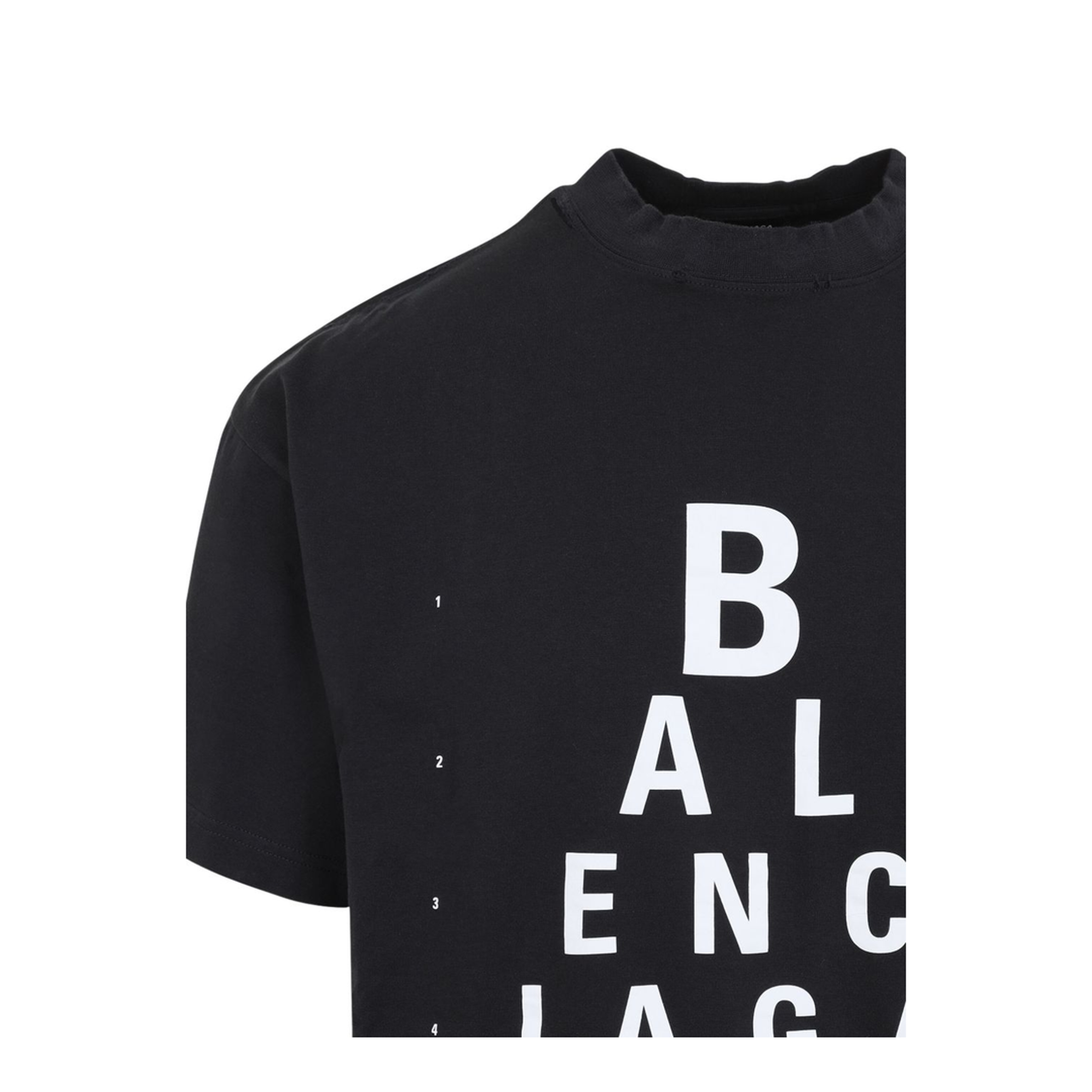 Black Mock Neck Drop Shoulder Short Sleeves - Image 2