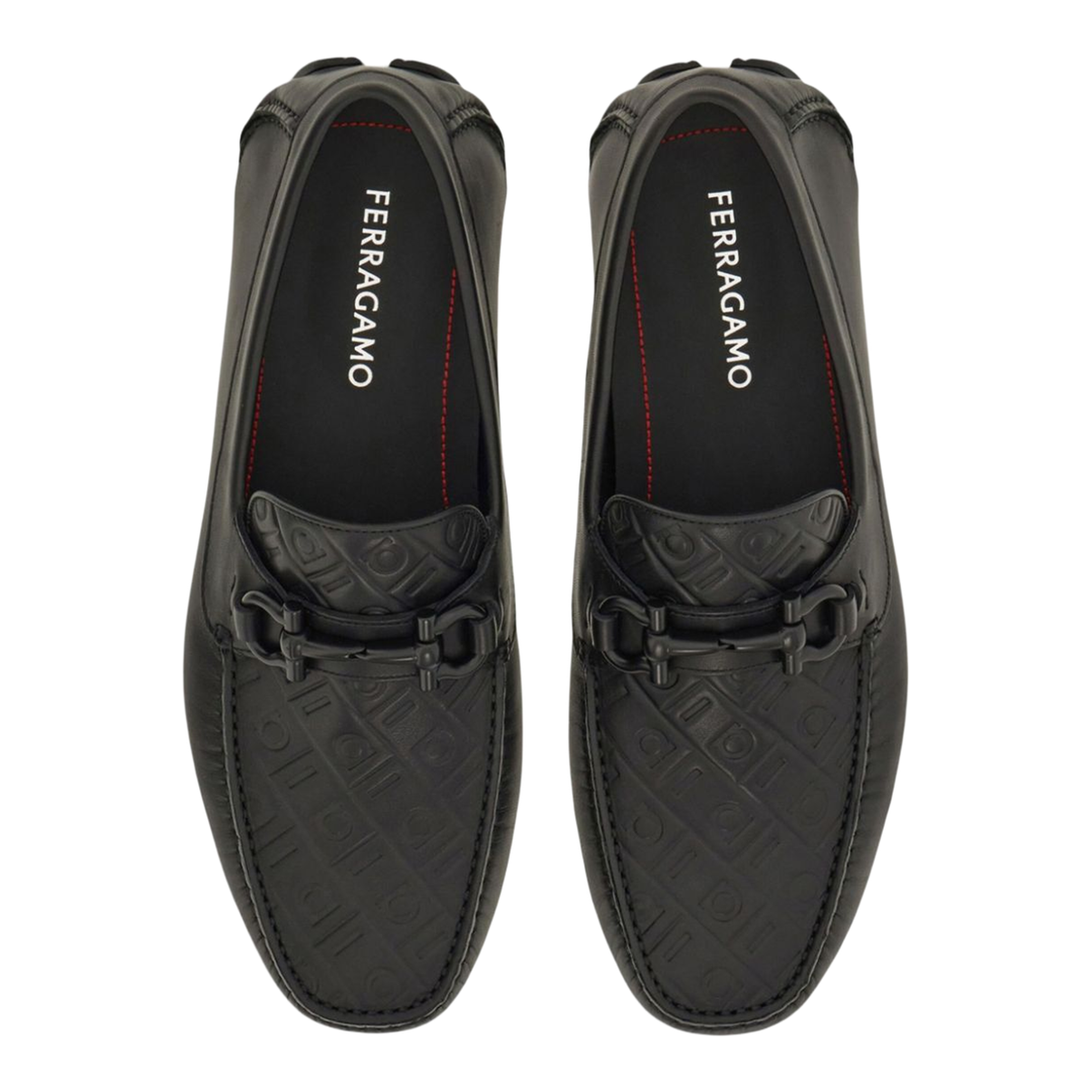 Embossed Gancini Monogram Driving Loafers - Image 5