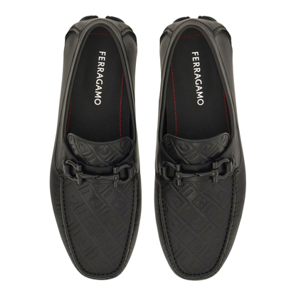Embossed Gancini Monogram Driving Loafers - Image 5