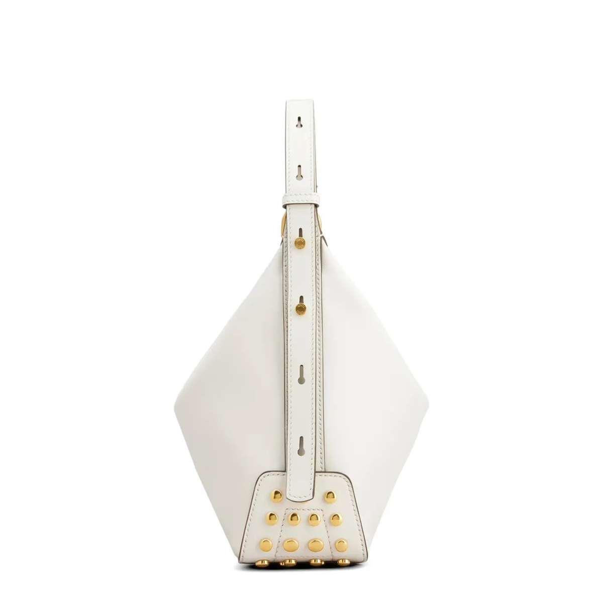 Mini Calf Leather Shoulder Bag - White - Image 3