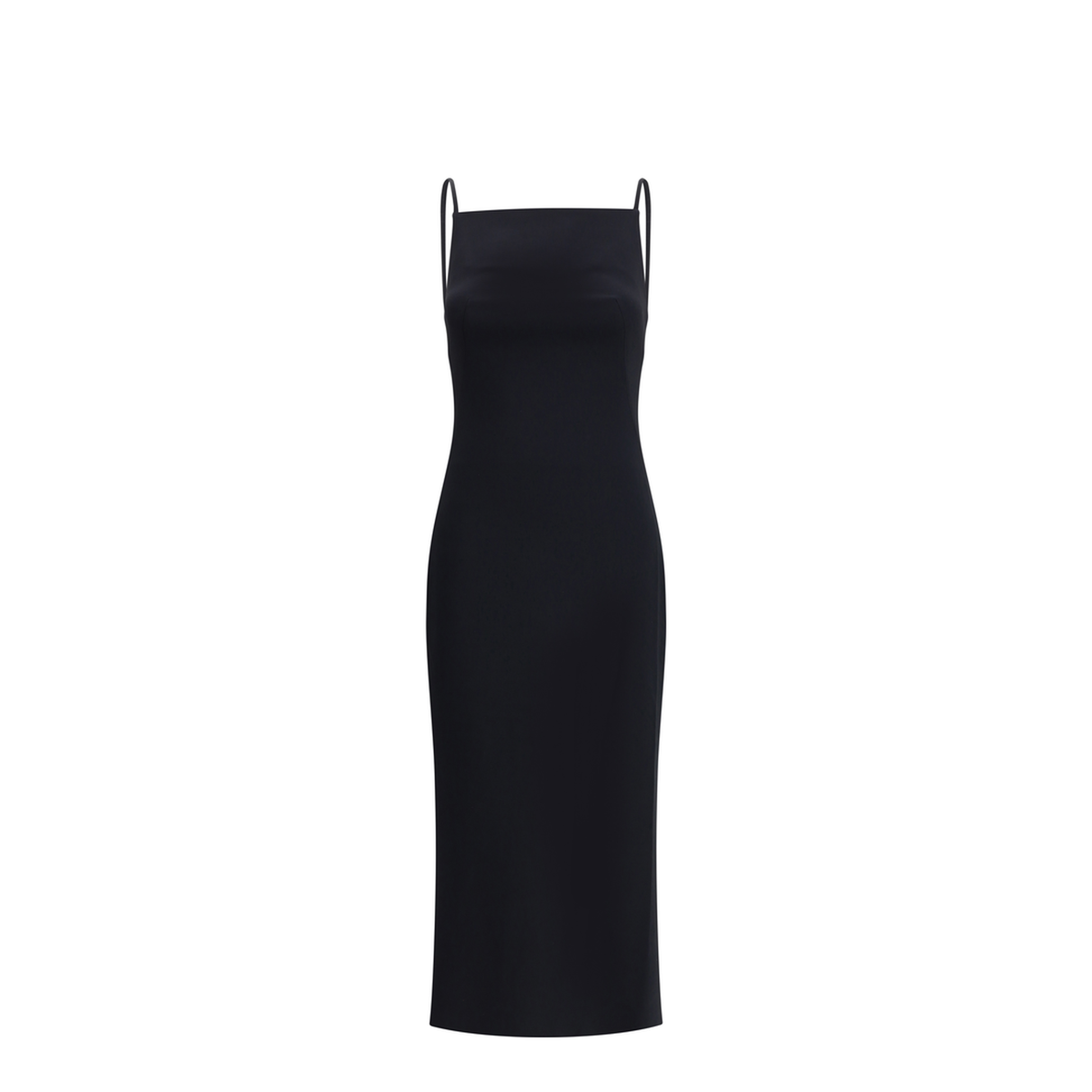 Midi Dress With Draped Back - Image 1