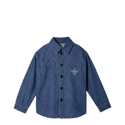 Denim Shirt With Logo - Image 1