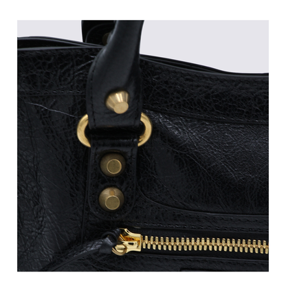 Le City Small Arena Storico Lambskin Shoulder Bag - Black - Image 7