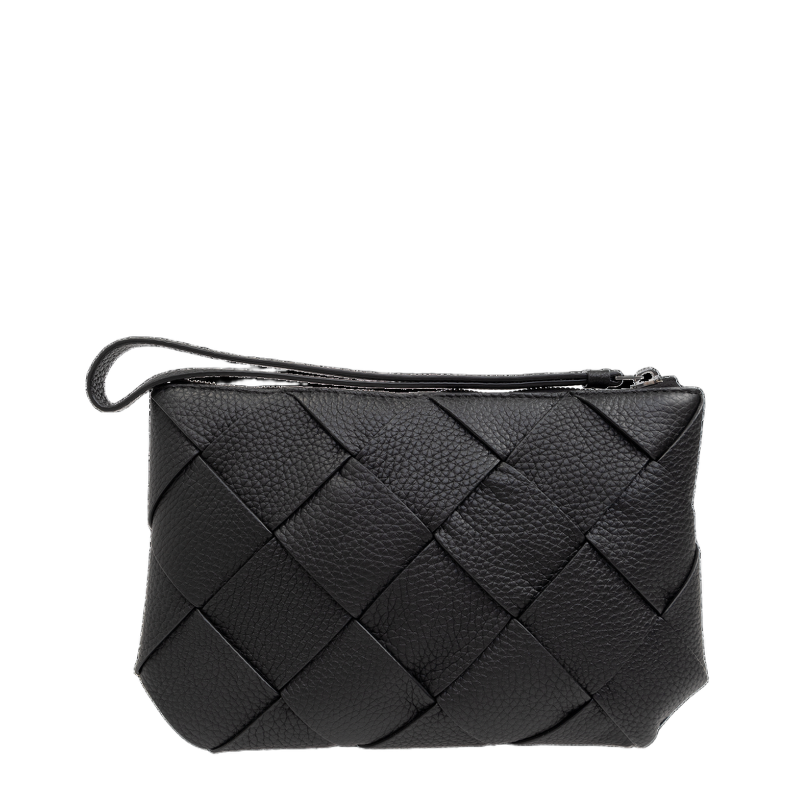 Diago Medium Leather Clutch Bags - Black - Image 5