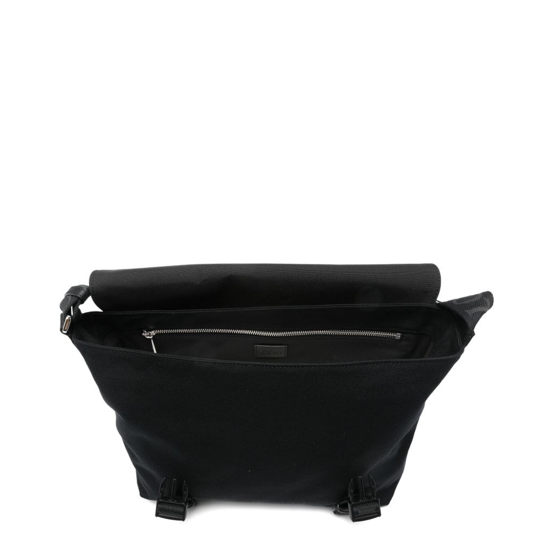 Flex Medium Canvas Messenger Bag - Black/Dark Gold - Image 4