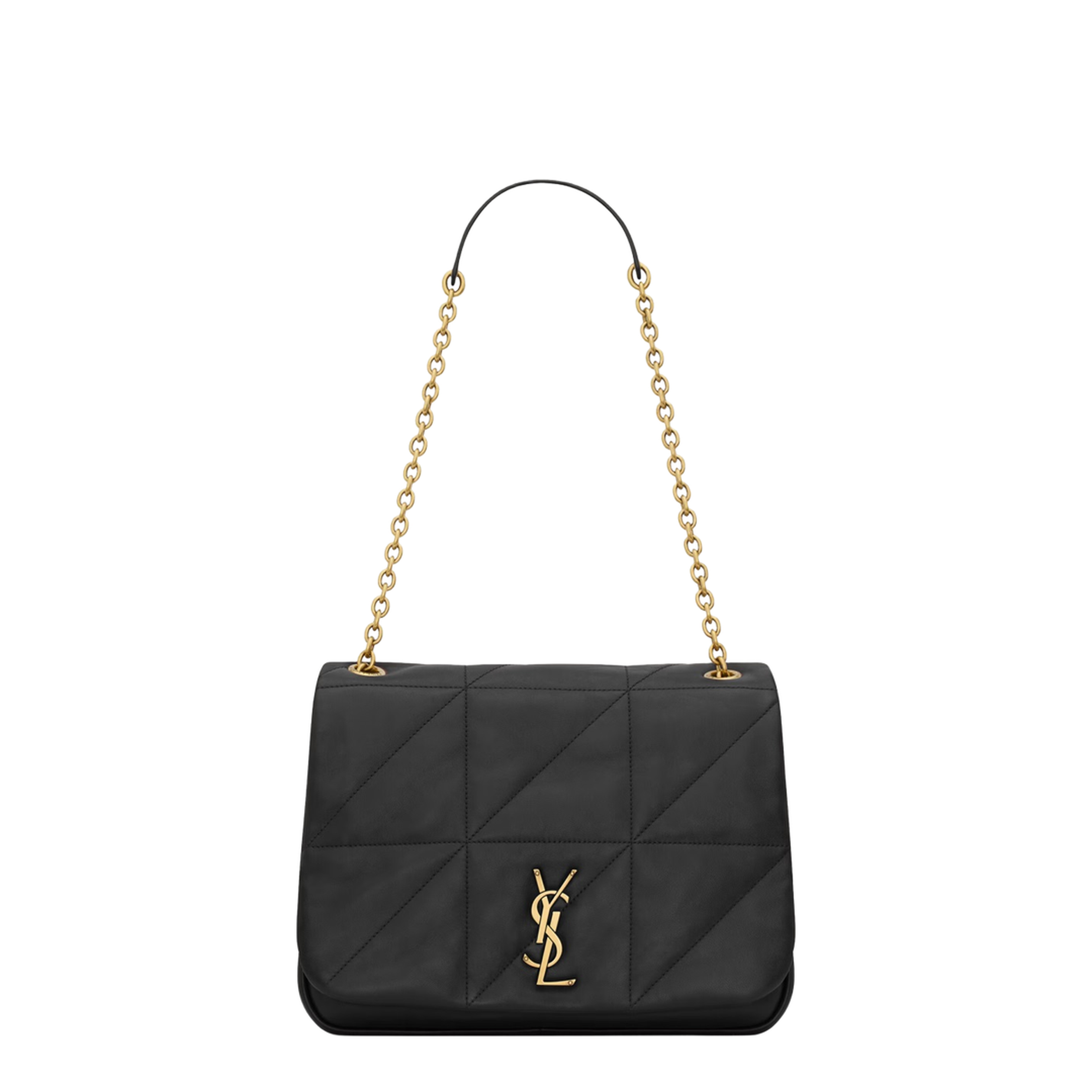 Jamie Medium Lambskin Shoulder Bags - Black - Image 1