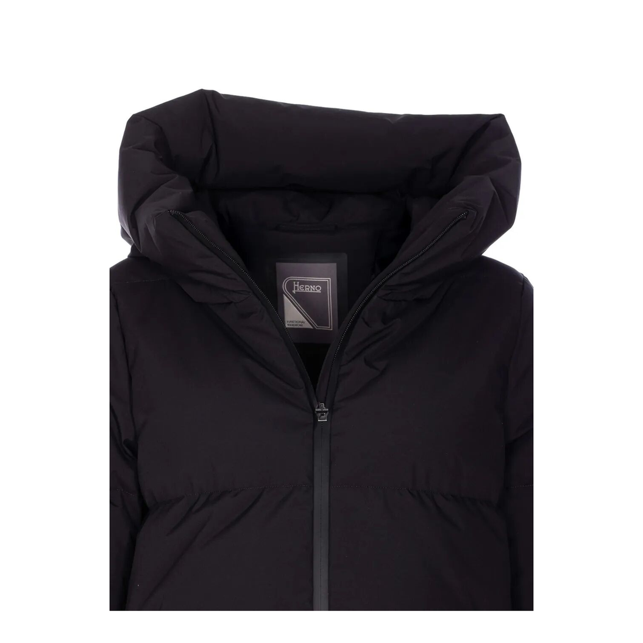 2Layers Hooded Short Down Jacket - Image 4
