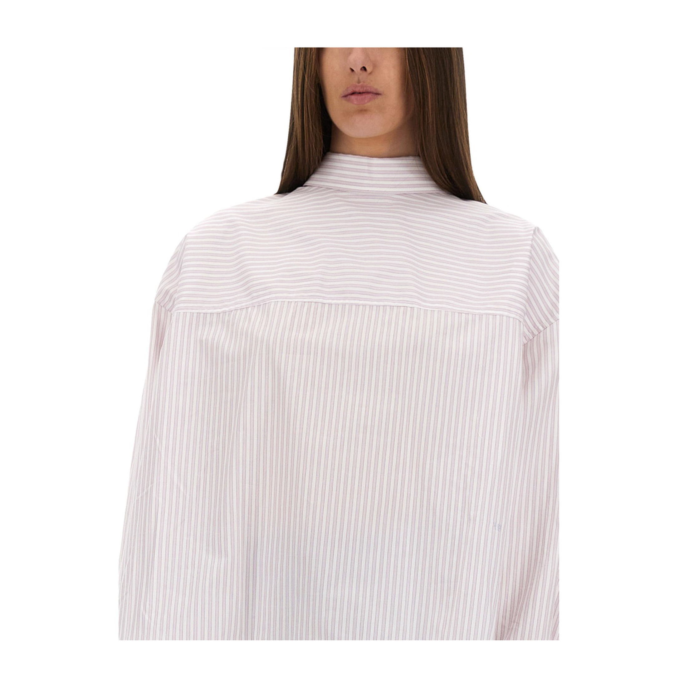 Blouse with Knotted Collar - Image 4