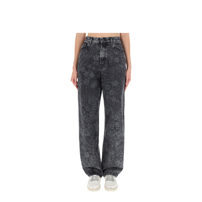 JEANS WITH FLORAL PATTERN - Image 1