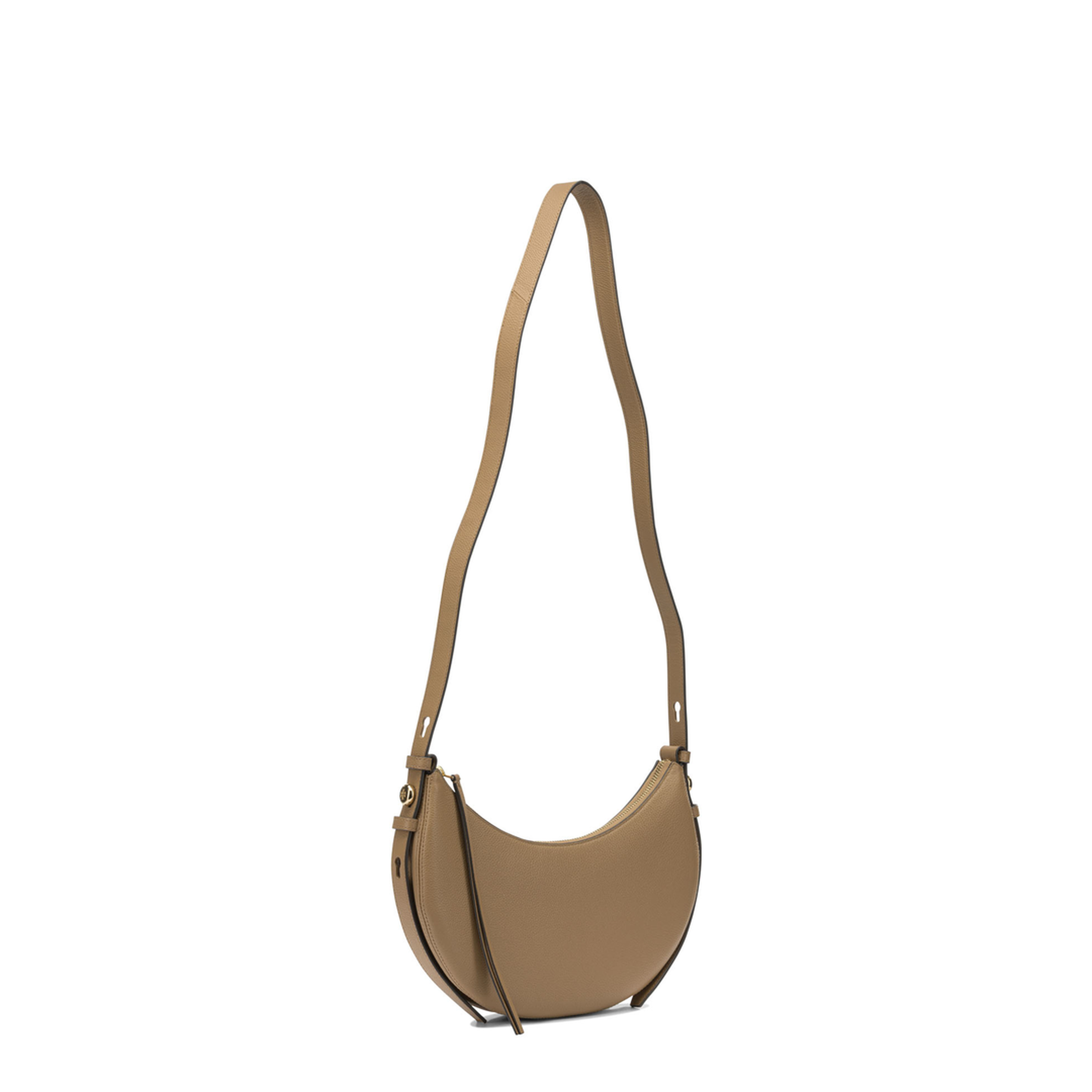 Romy Medium Pebbled Leather Hobo Bag - Cognac - Image 2