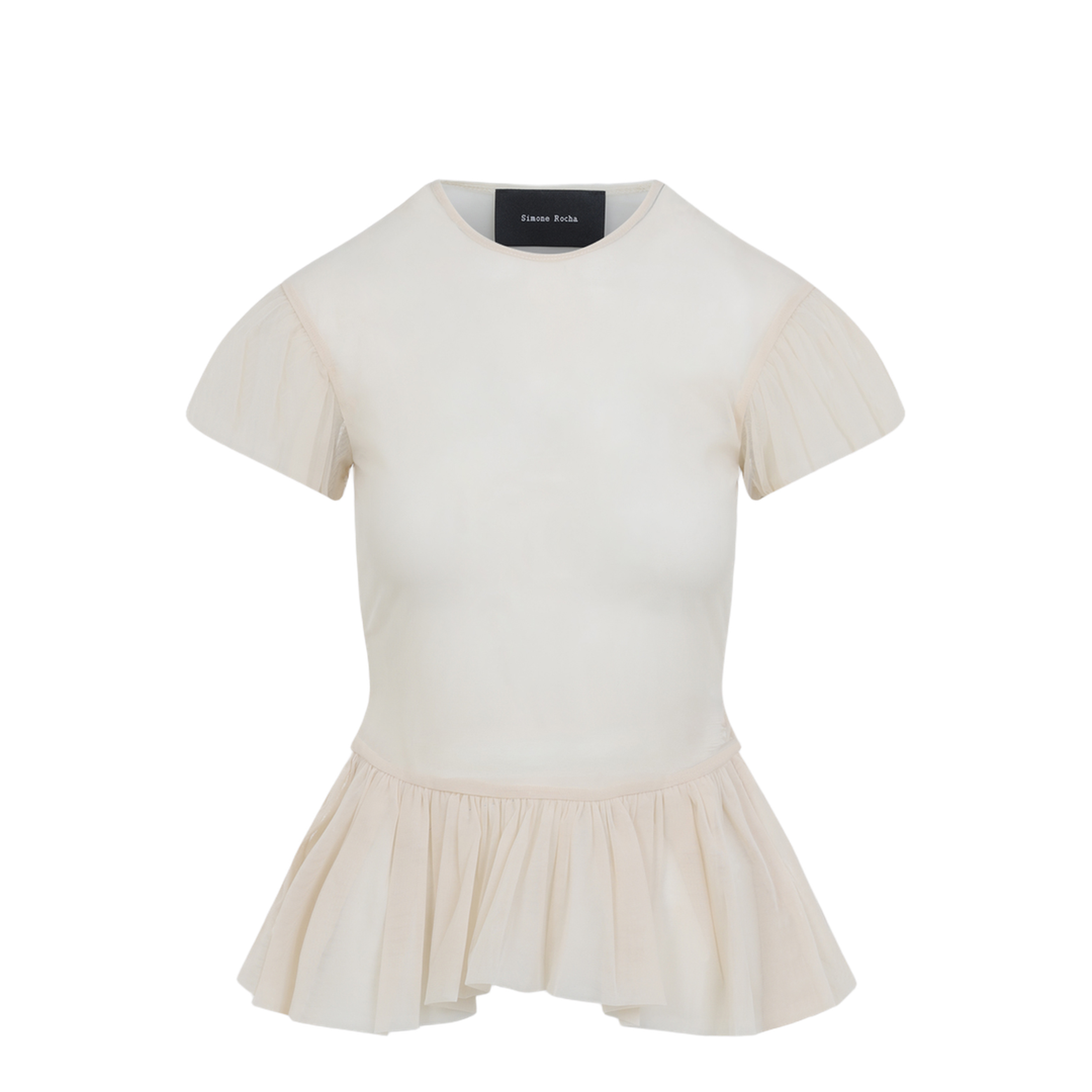 Sheer Ballet Peplum Top - Image 1