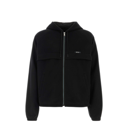 Hooded Technical Fabric Blouson Jacket - Image 3
